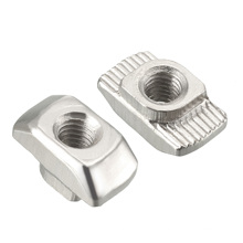 Nickel plain  t nut slot 10 for 4040 3030 4545 T Slide nut Aluminum profile